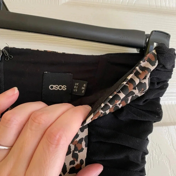 Leopard print strapless dress - Picture 4 of 7